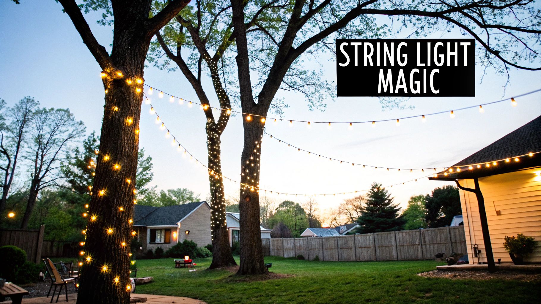 String Light Canopy