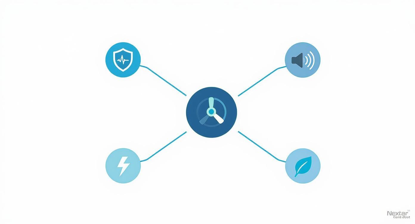 Infographic about over the door fly fan