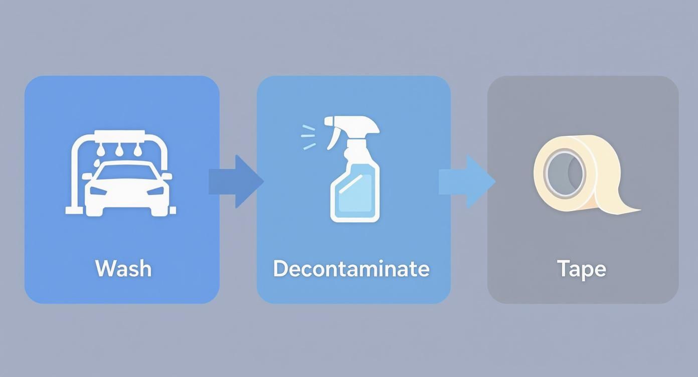 Infographic about how to remove swirl marks on a car
