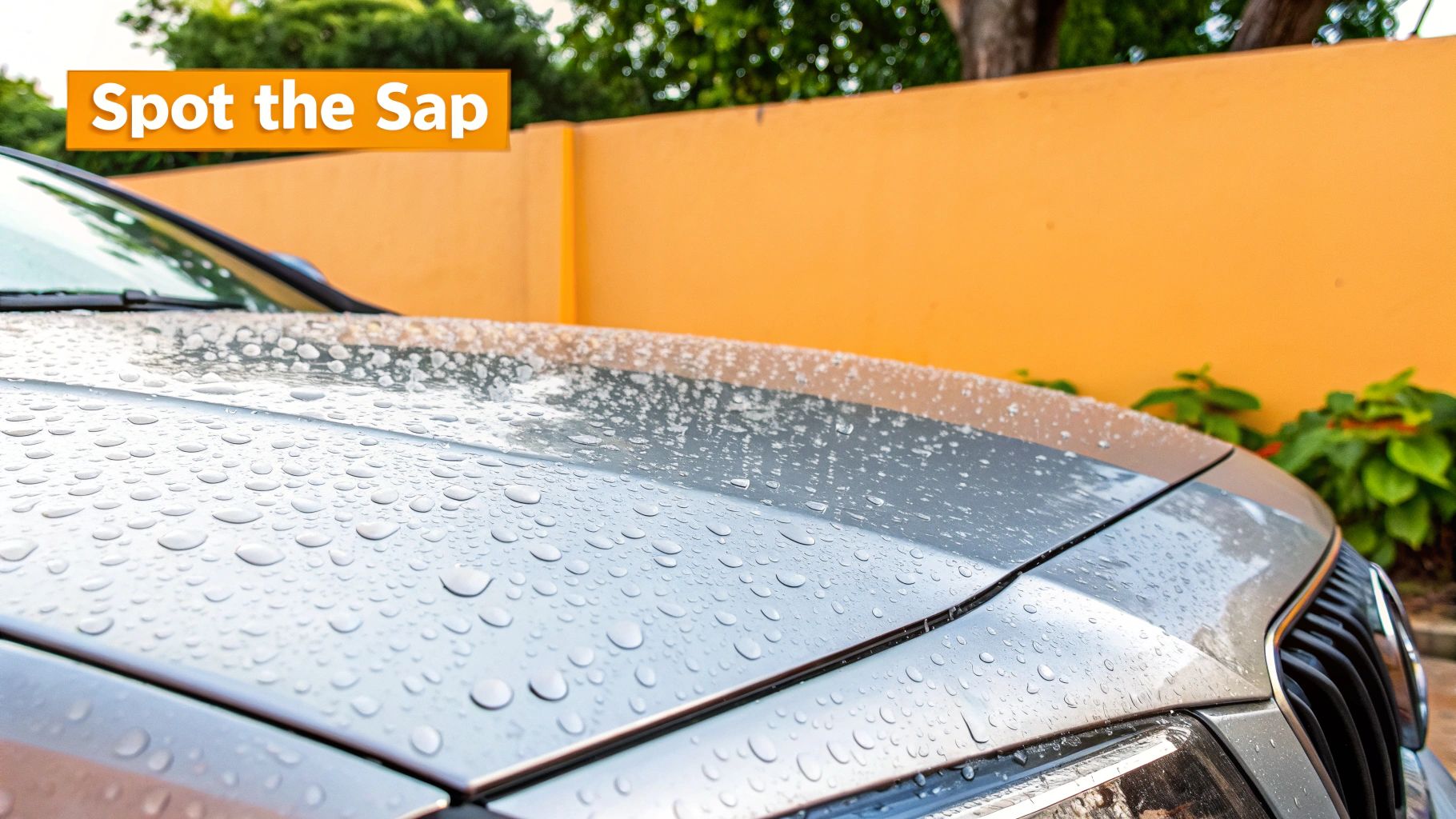 Tree sap on a car