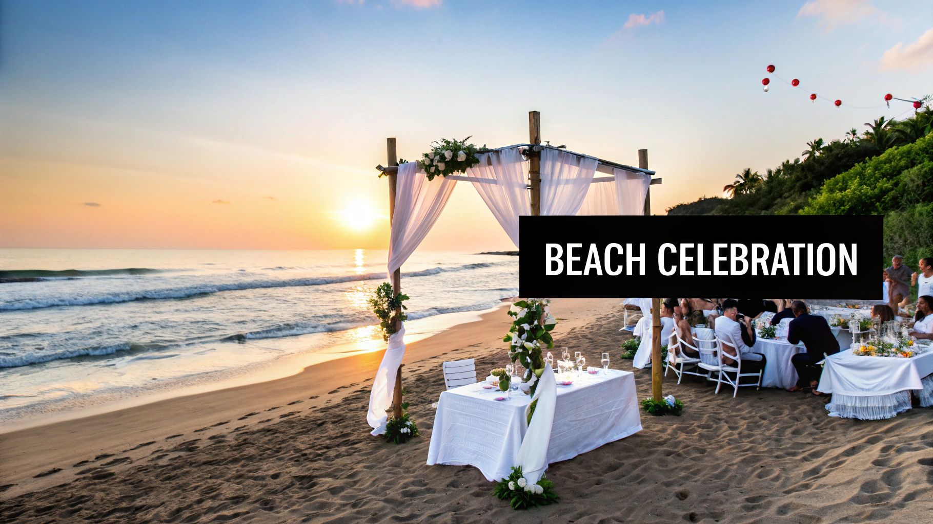 Beachfront Wedding Reception