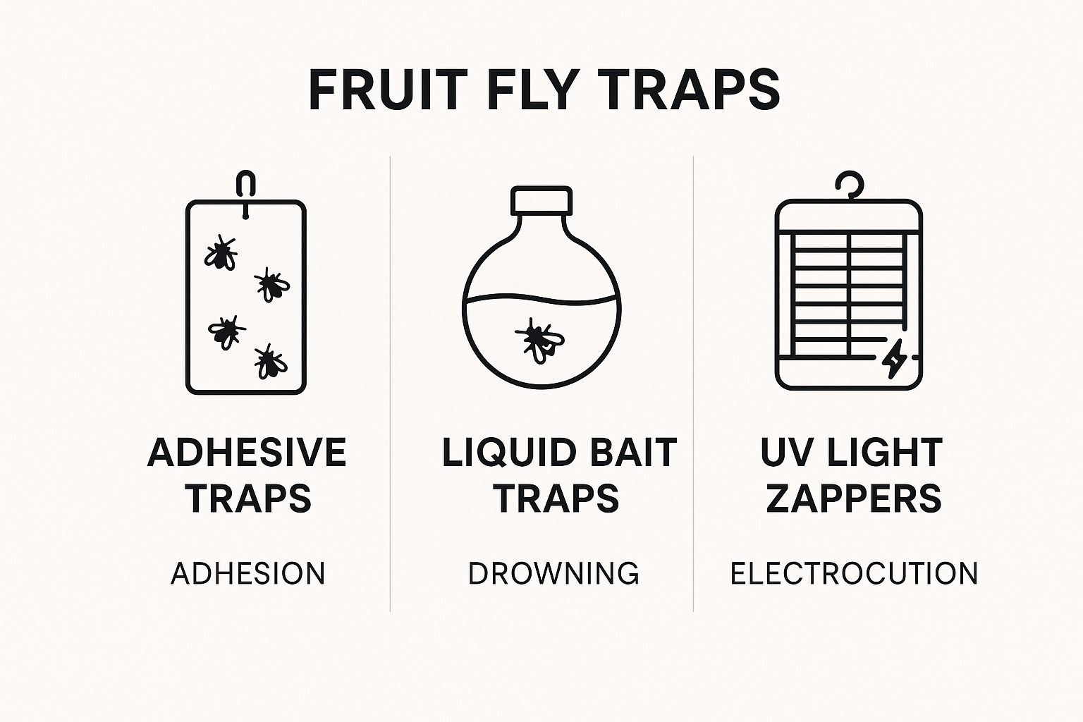 Infographic about best fruit fly trap to buy