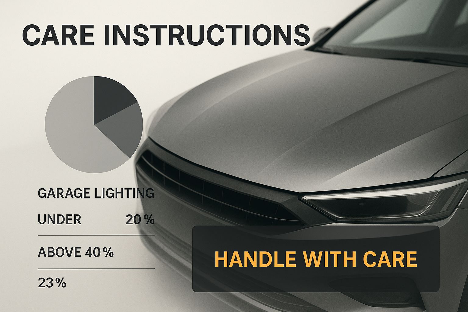 Infographic about matte paint car wash