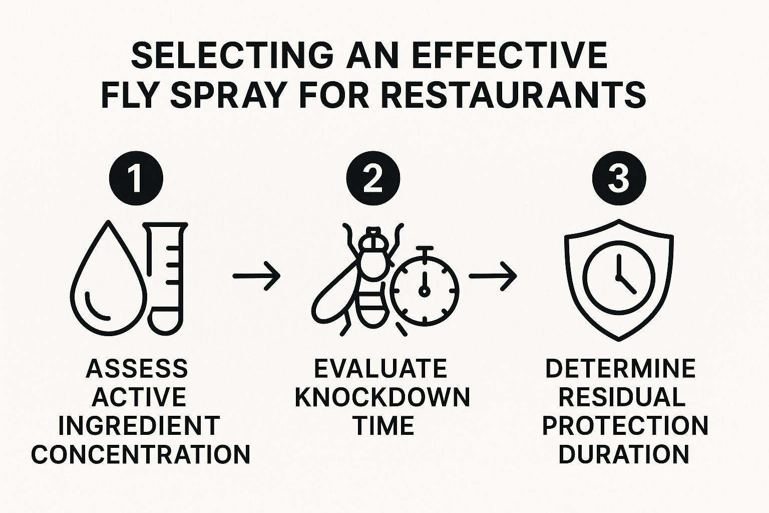 Infographic about fly spray for restaurants