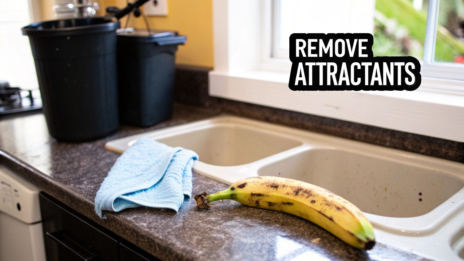 Close-up of a fruit fly on the rim of a glass of orange juice.