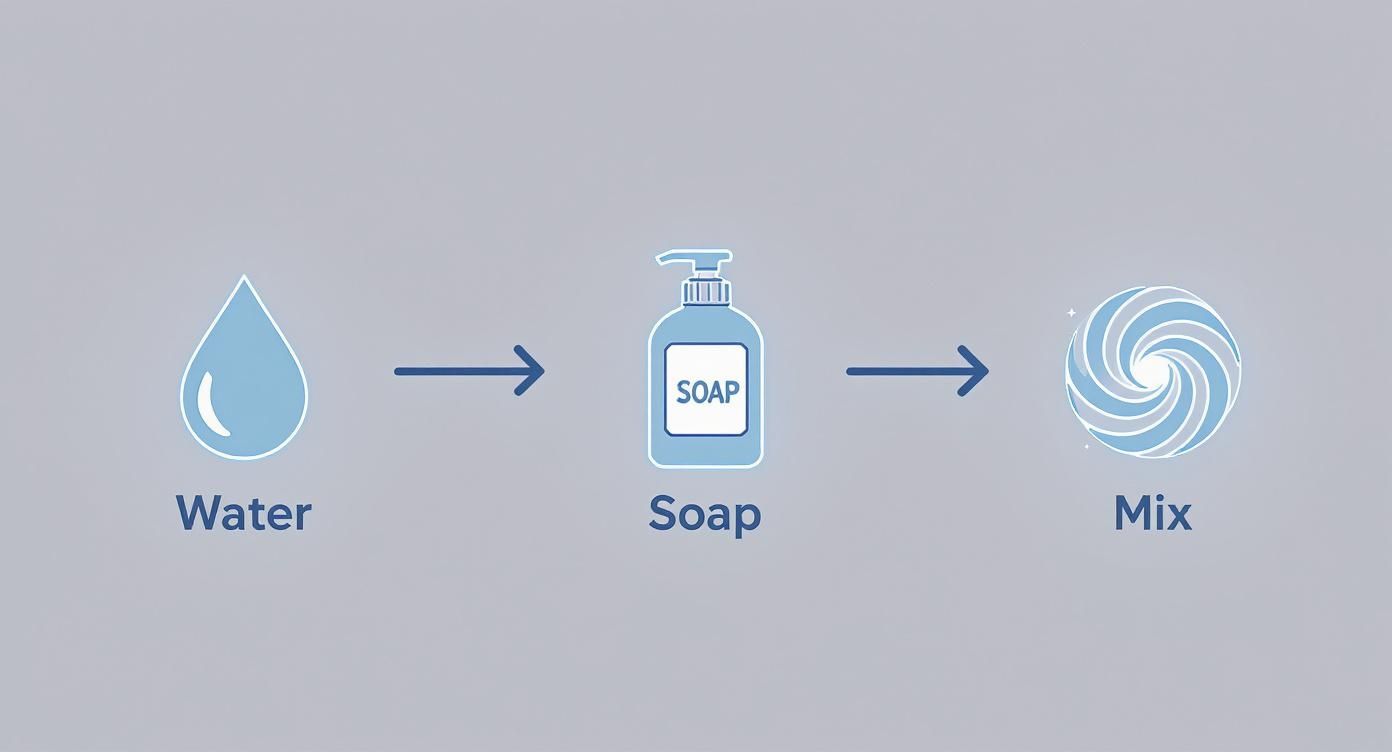 Infographic about snow foam cannon