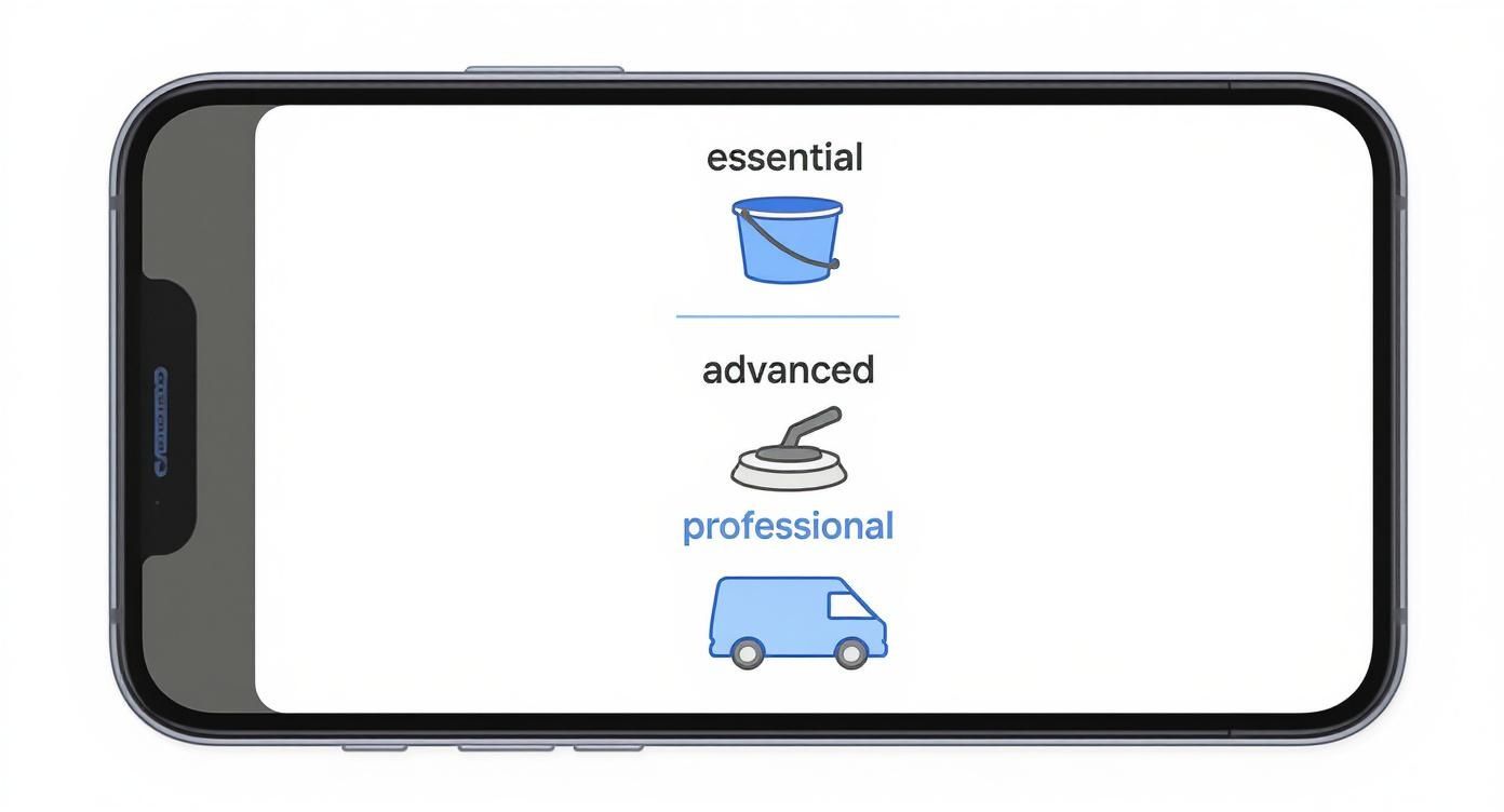 Infographic about mobile detailing equipment list
