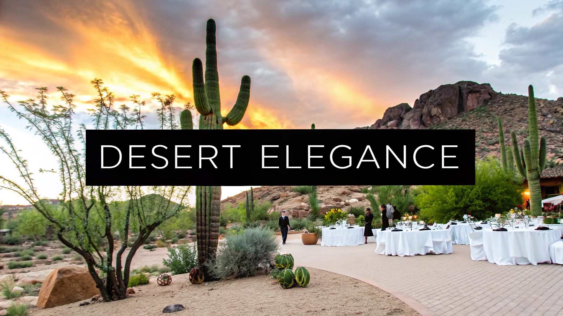 Desert Oasis Wedding Reception