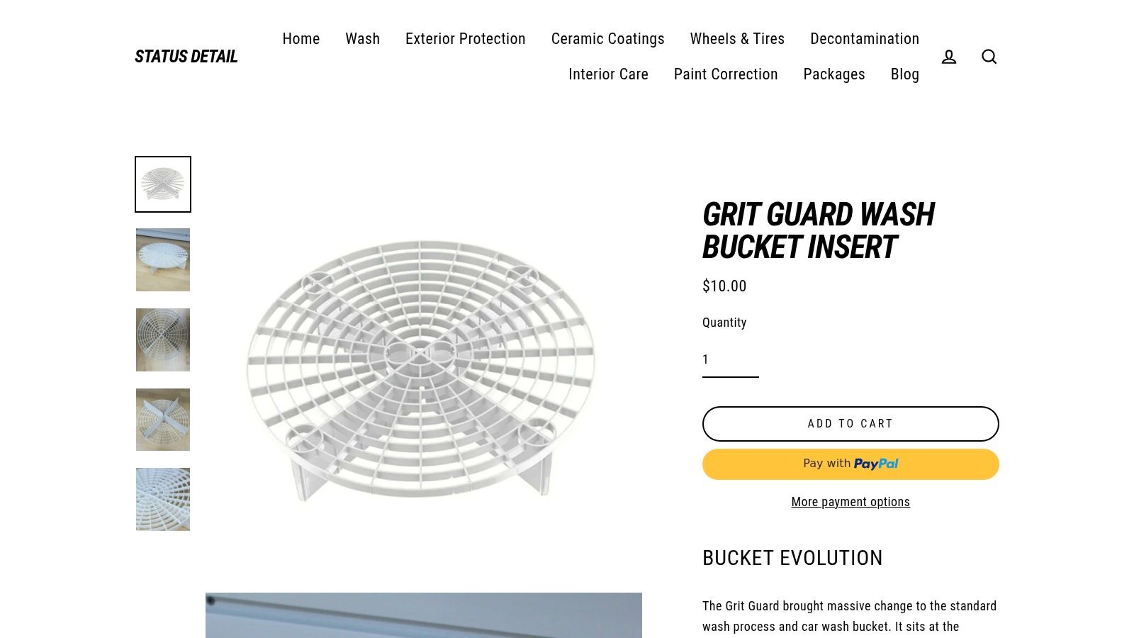 Status Detail Store Grit Guard Insert