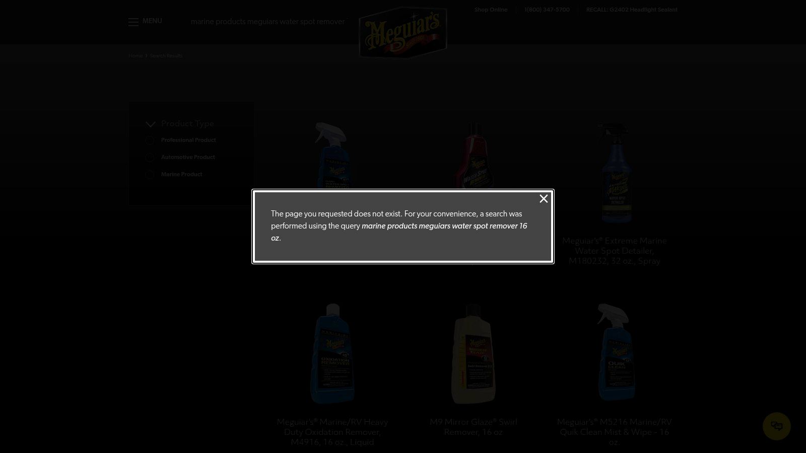 Meguiar's M4916 Marine/RV Water Spot Remover
