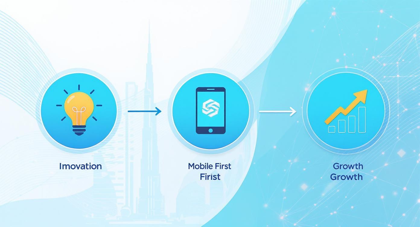 Infographic about web development services in dubai