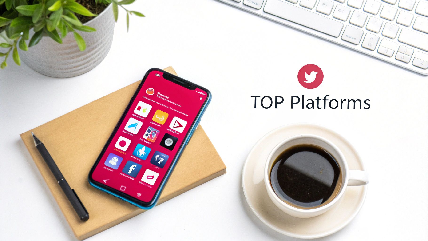 Image of people connecting on Facebook