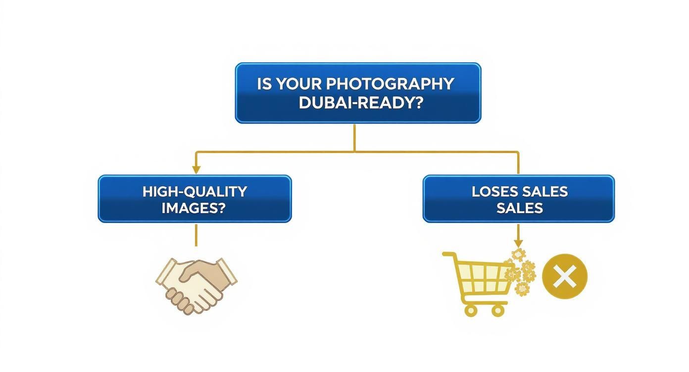 Infographic about product photography dubai