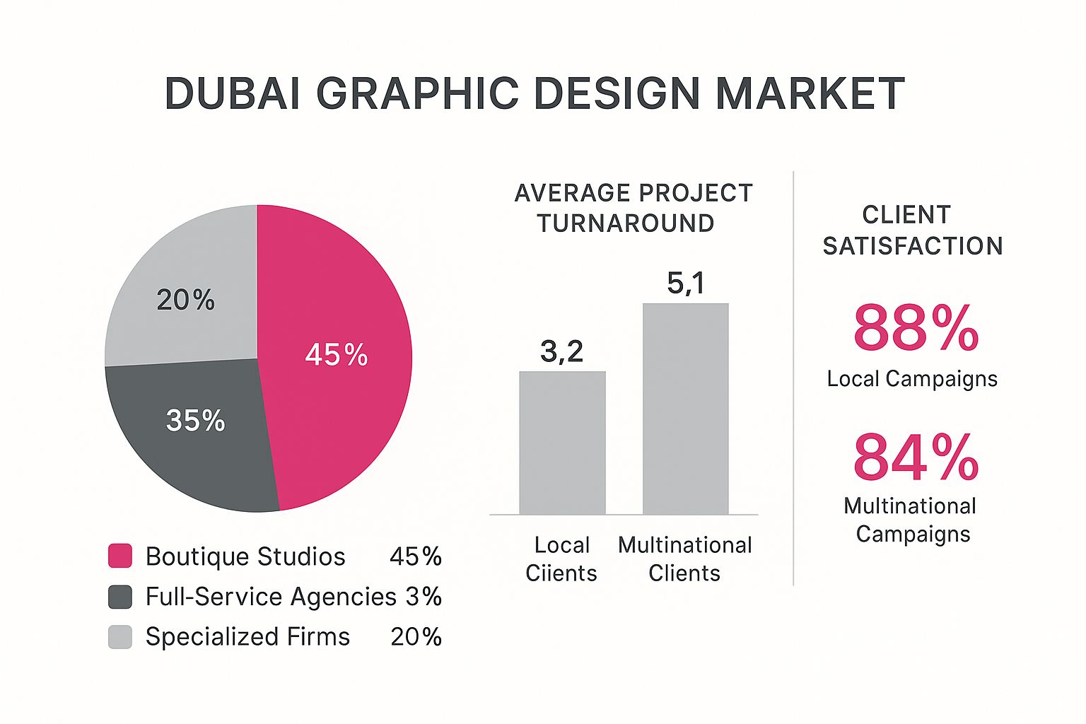 Infographic about graphic designing company in dubai