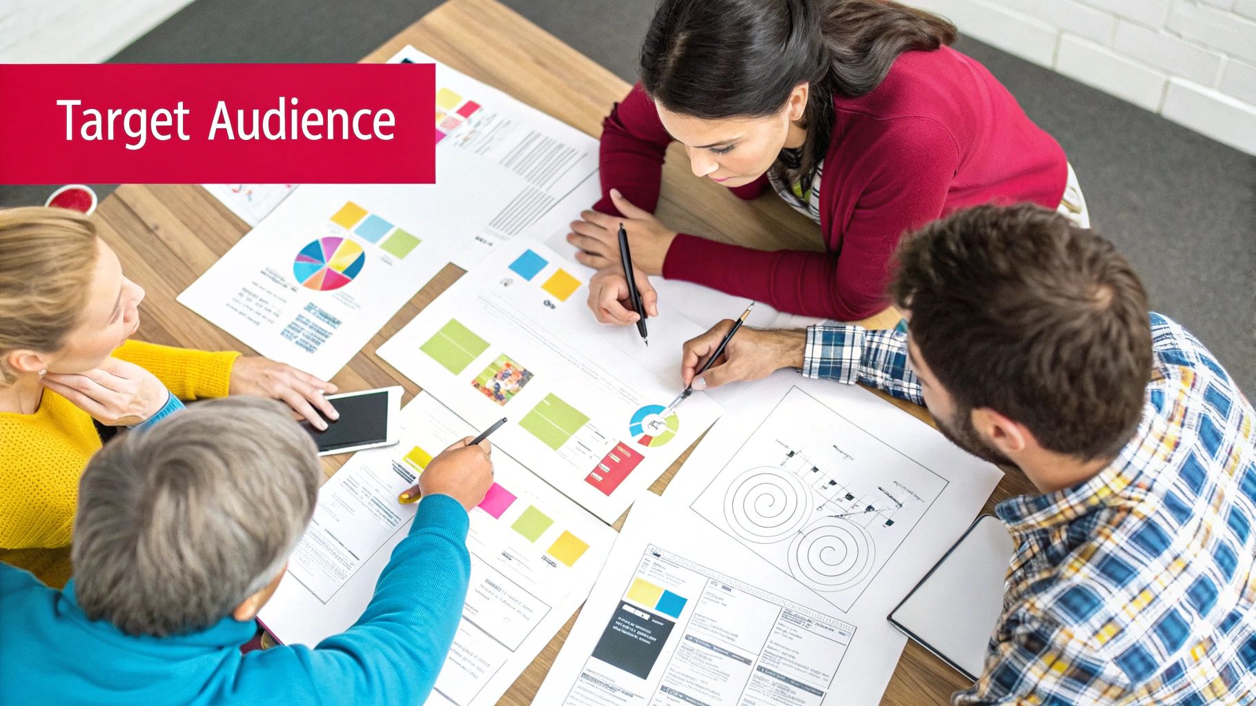 A person's hands typing on a laptop, with a mobile phone showing social media feeds next to it, representing content creation.