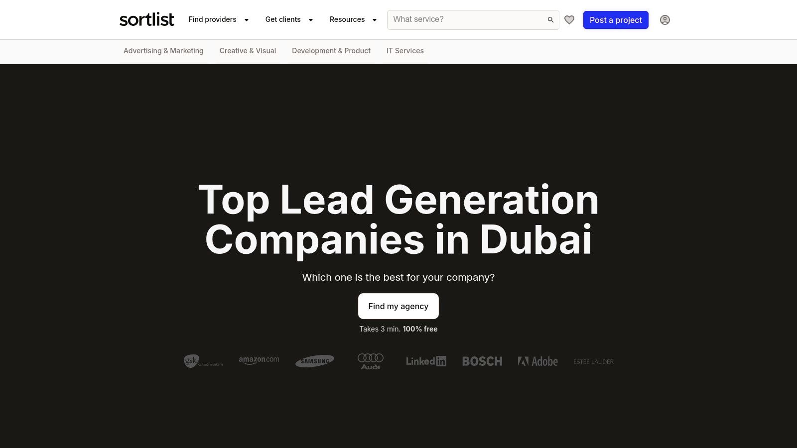 Sortlist (Top Lead Generation Companies in Dubai)
