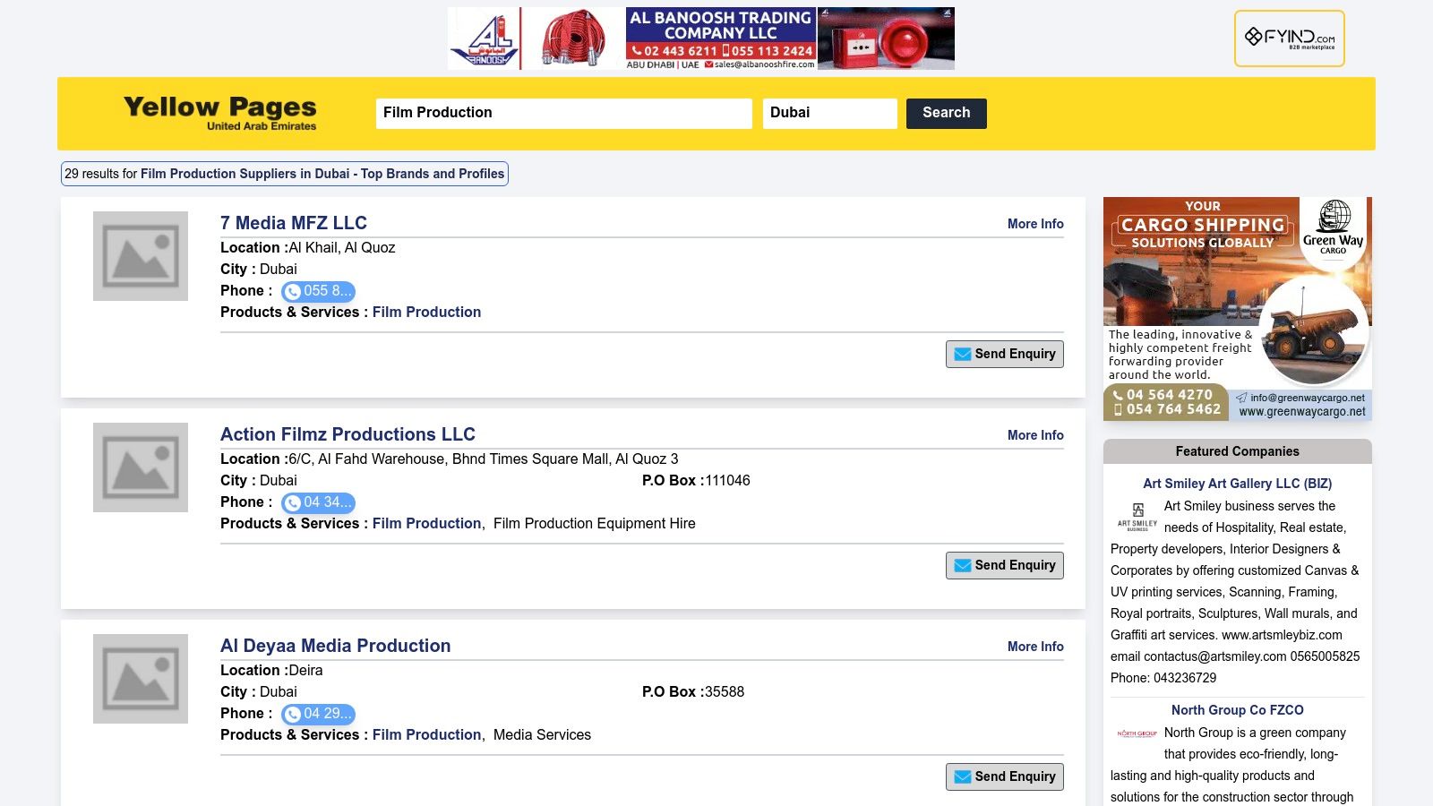 YellowPages UAE – Film Production in Dubai