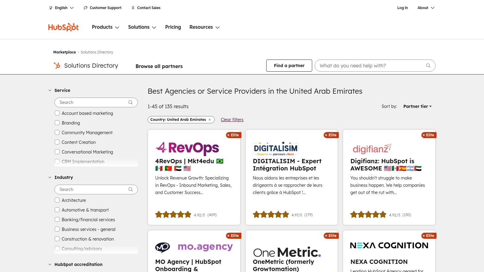 HubSpot Solutions Directory – Inbound/CRM-Led Marketing Agencies in the UAE