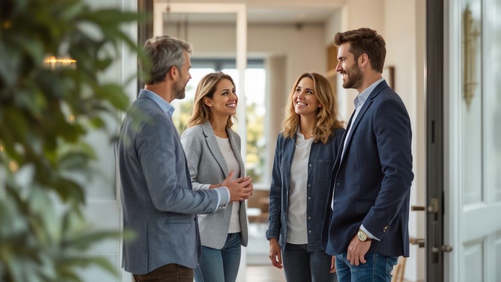 Persona publicando un anuncio de venta de vivienda en un portal inmobiliario