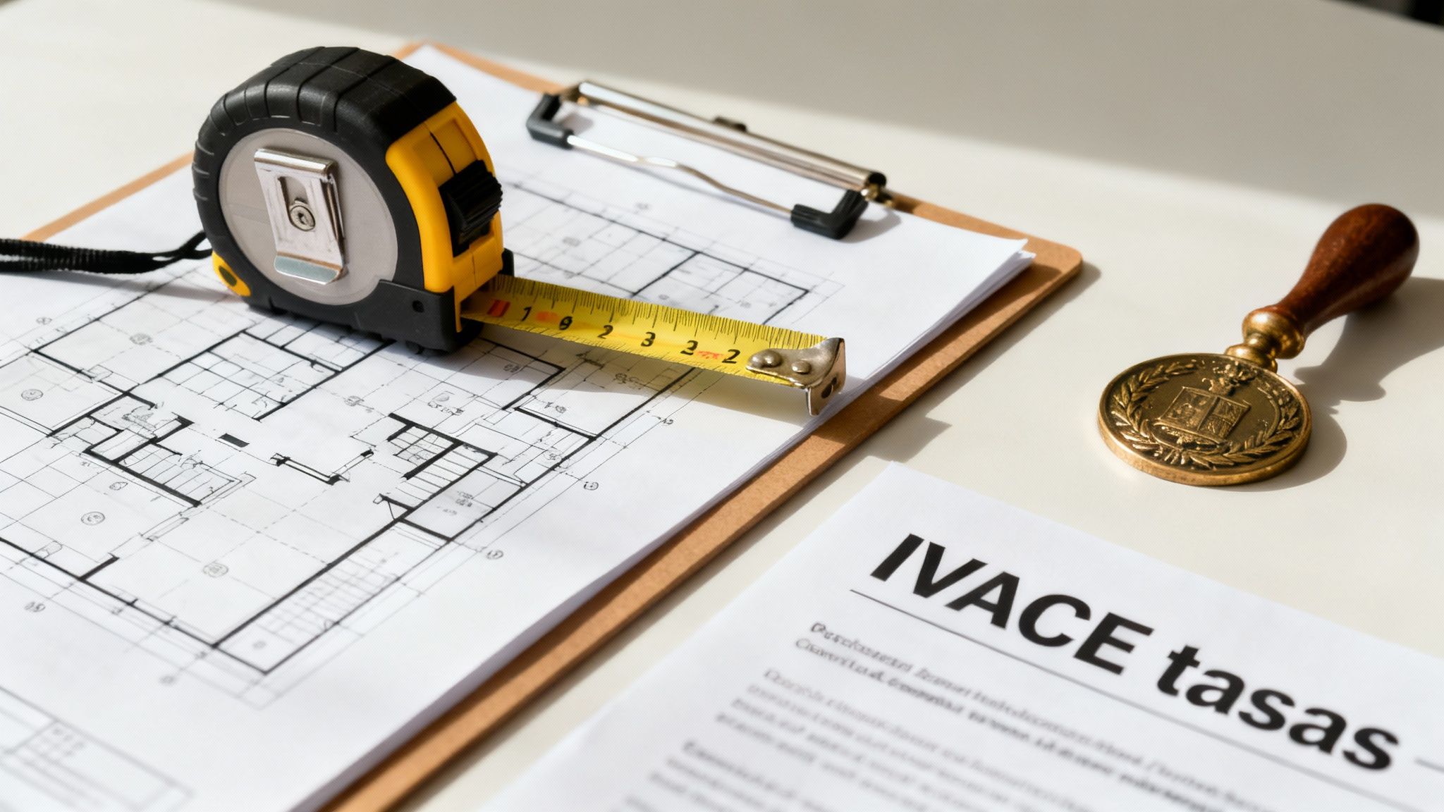 Certificados Energéticos | Cuánto Cuesta un Certificado de Eficiencia Energética: Guía 2024 Un técnico revisando unos planos de una vivienda en Valencia durante la visita para el certificado energético.