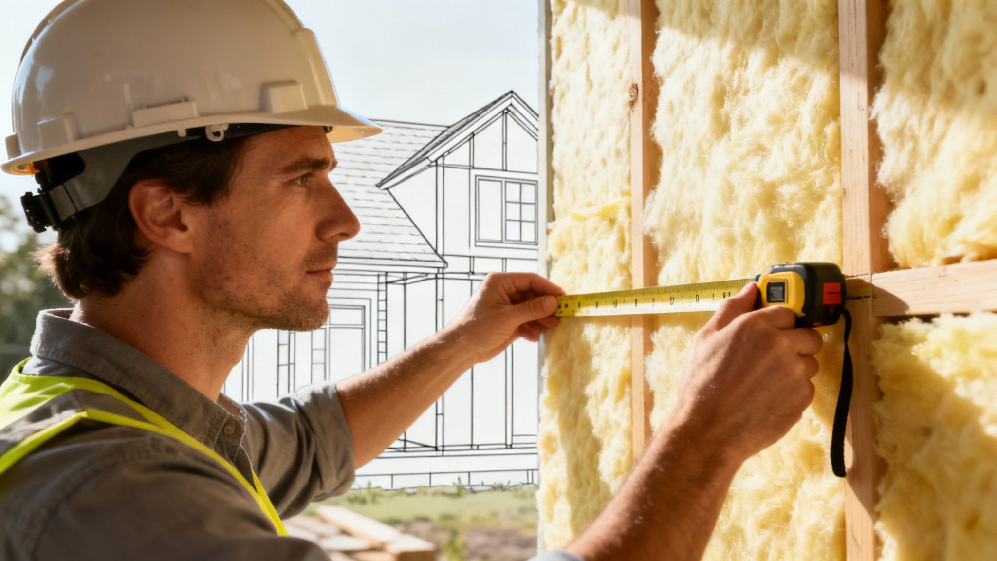 Un arquitecto especializado en edificación residencial revisa los detalles de un proyecto.