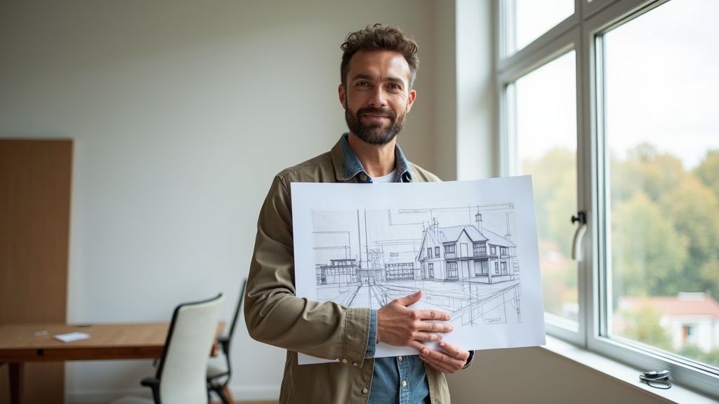 Un profesional usando el software CE3X para calcular la eficiencia energética de una vivienda en Valencia.