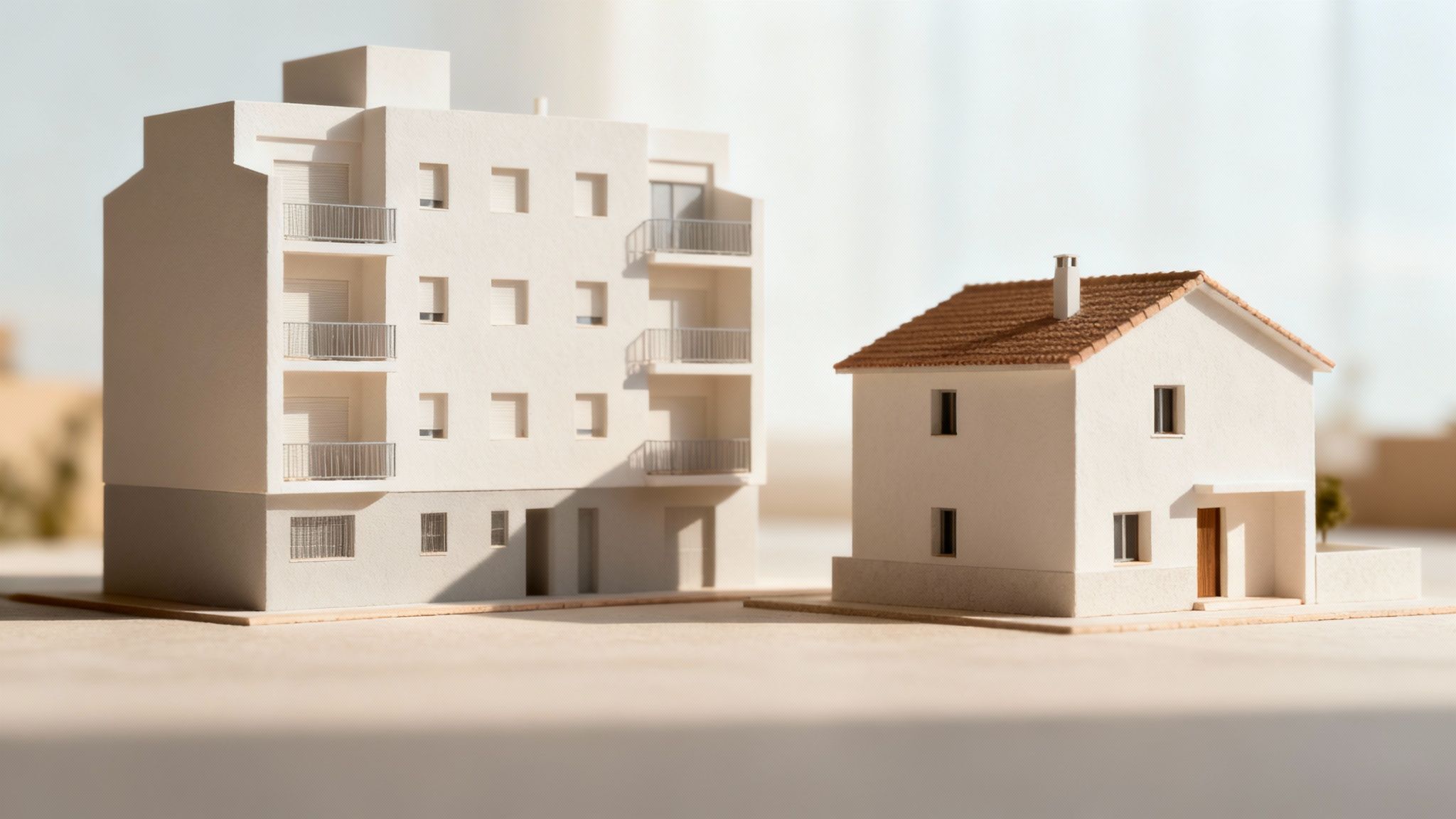 Técnico analizando los planos de una vivienda en Valencia para el certificado energético