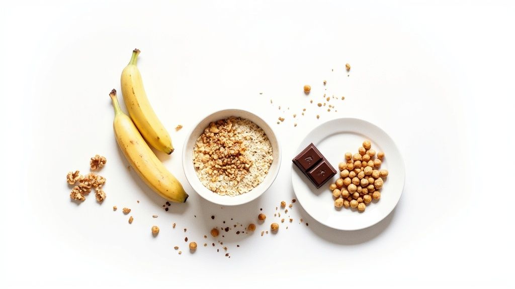 A healthy meal with salmon, avocado, and leafy greens, representing an anti-inflammatory diet.