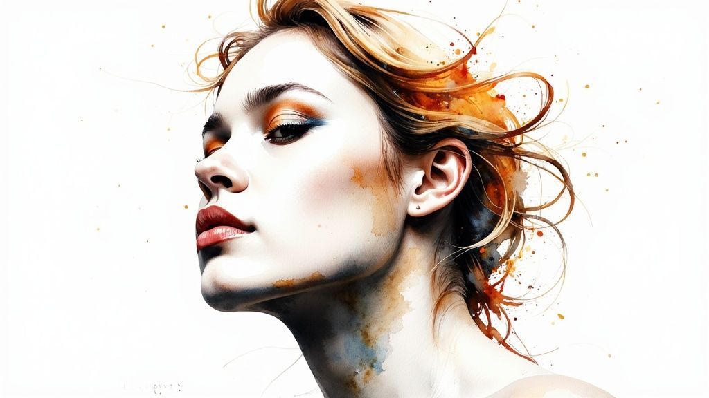 A woman holding a cup of tea and a hot water bottle to her abdomen for cramp relief.