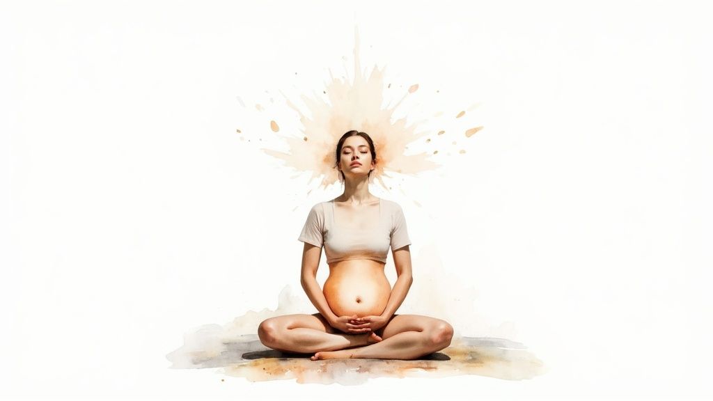 A serene person practicing mindfulness meditation to relieve stress.