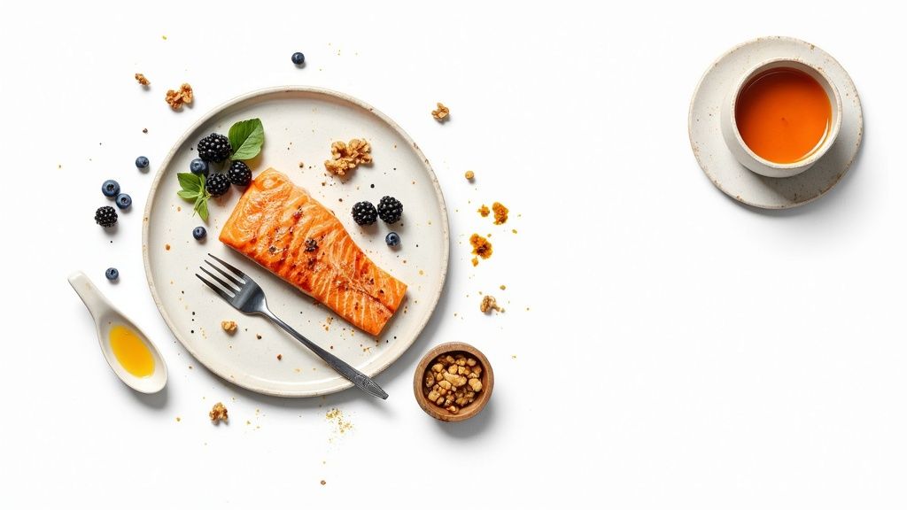 A person doing gentle stretches on a yoga mat to ease joint pain.