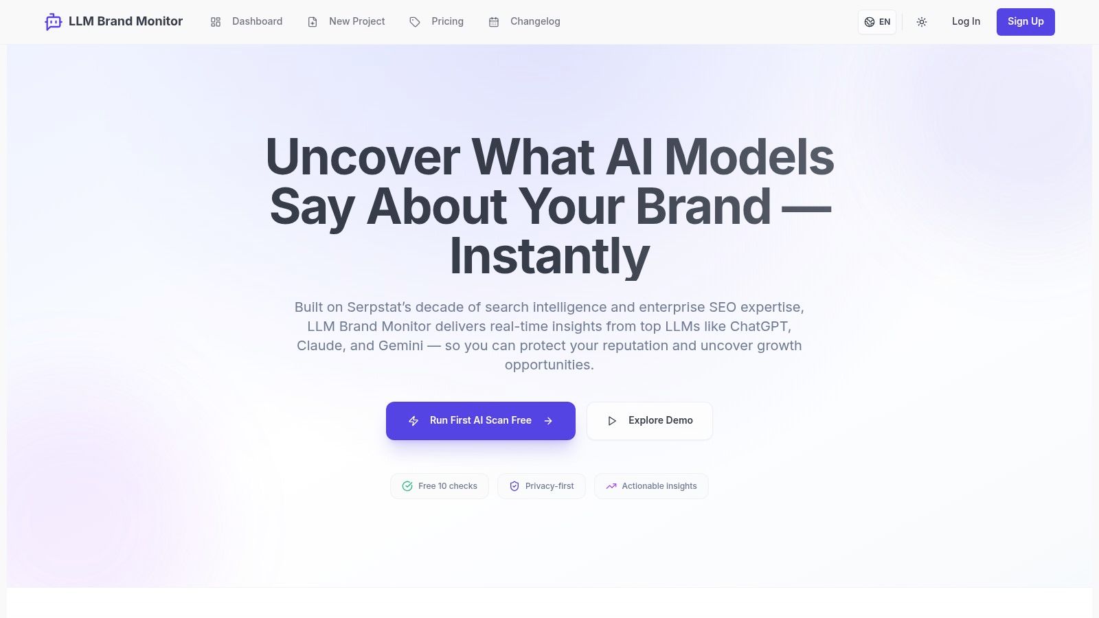 Serpstat (LLM Brand Monitor)