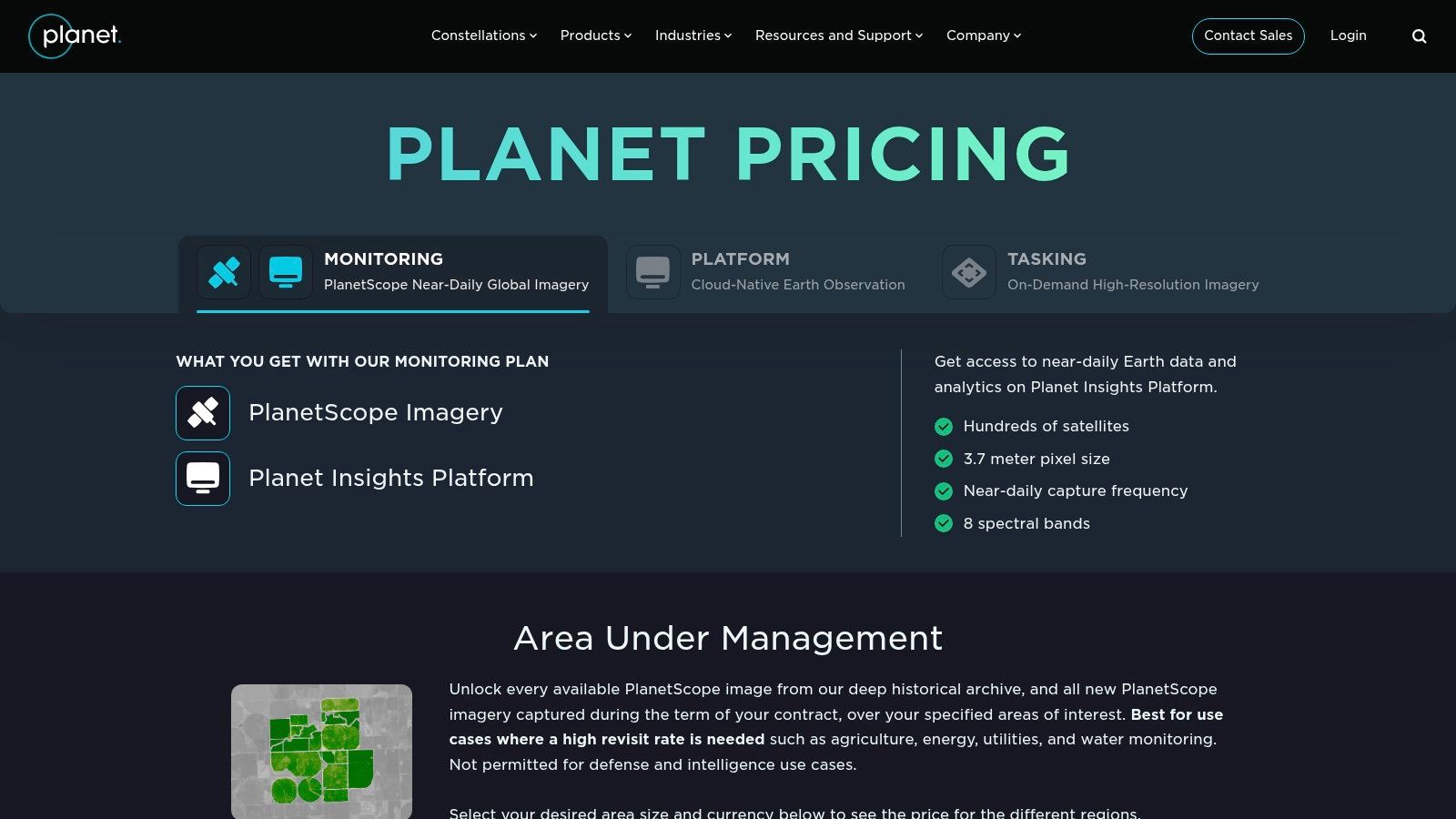 Planet (Commercial Satellite Imagery & Platform)