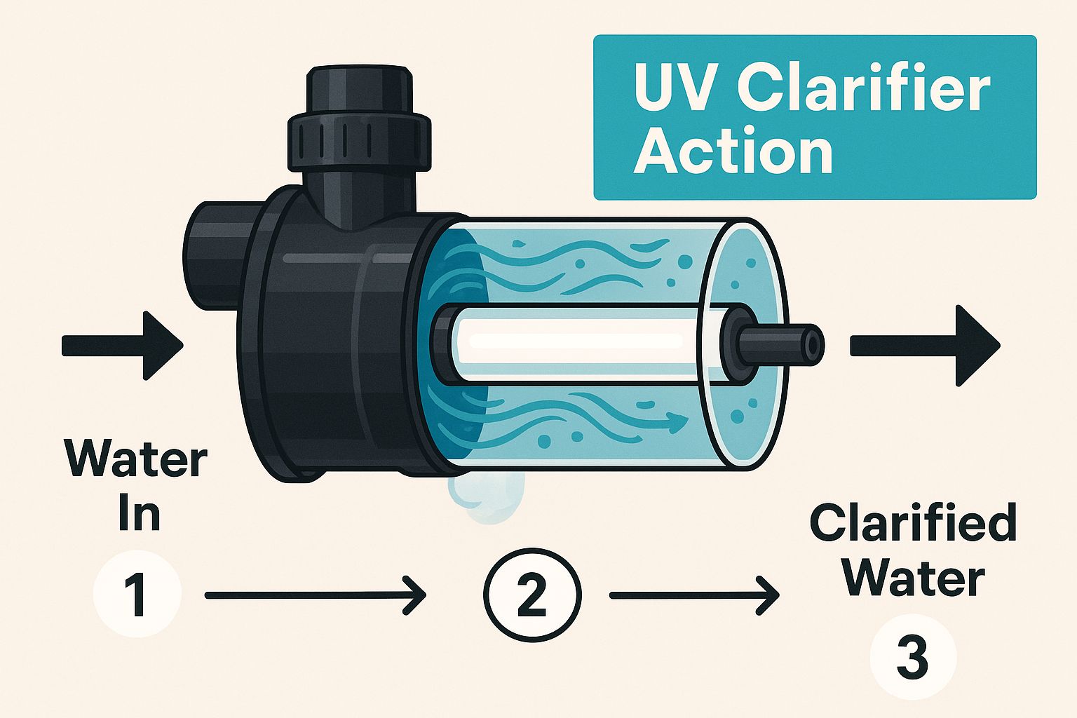 Infographic about uv clarifier for ponds