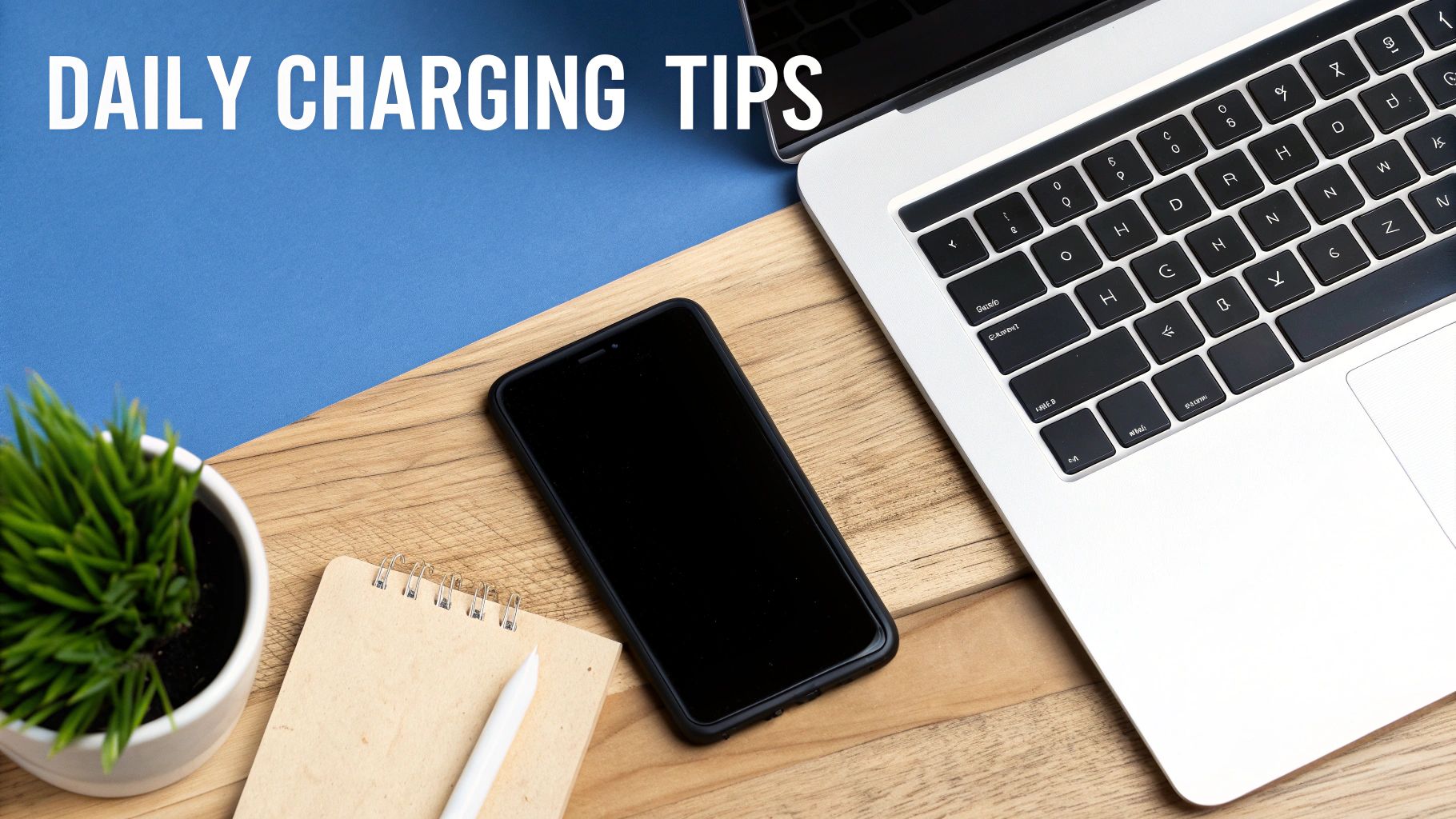 A person setting a charging limit on their smartphone to 80%