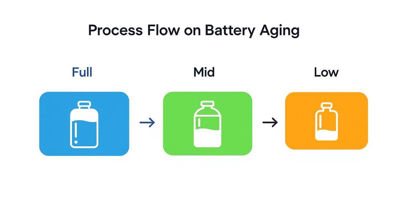 Infographic about battery health ipad