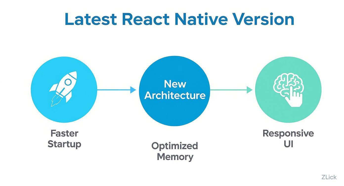 Infographic about latest react native version