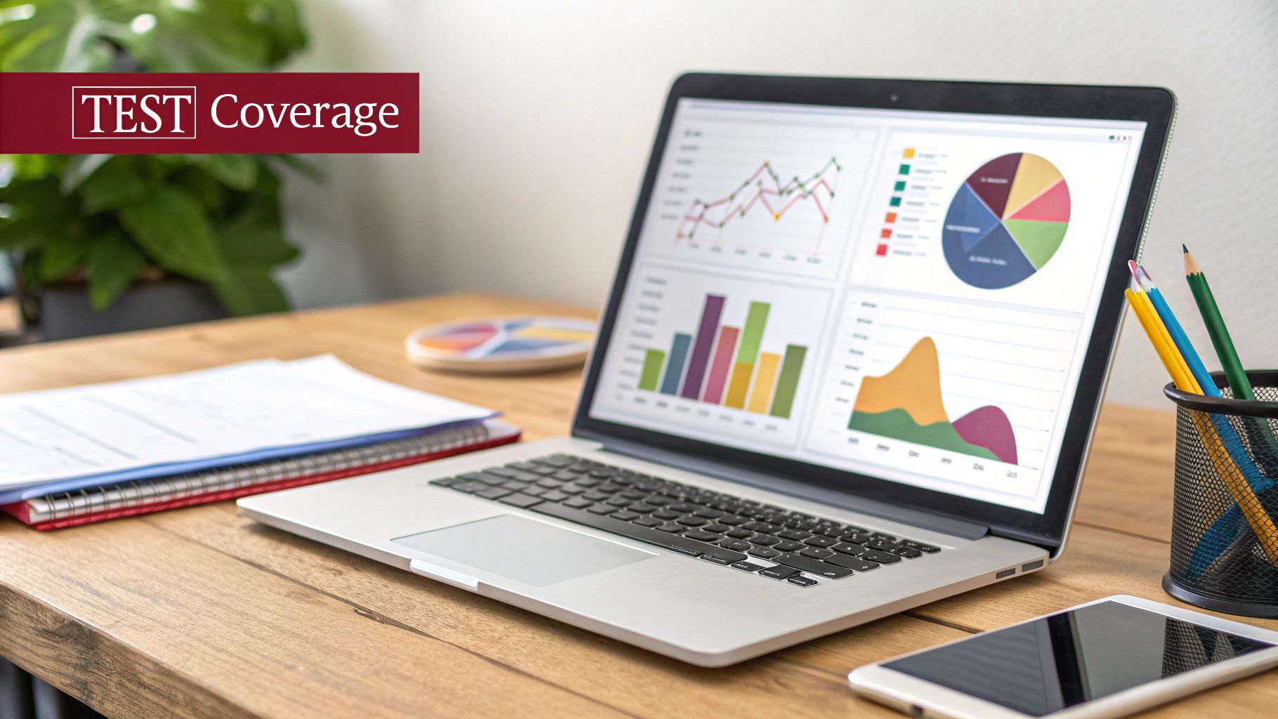 An abstract visualization of raw data being transformed into organized charts and reports.