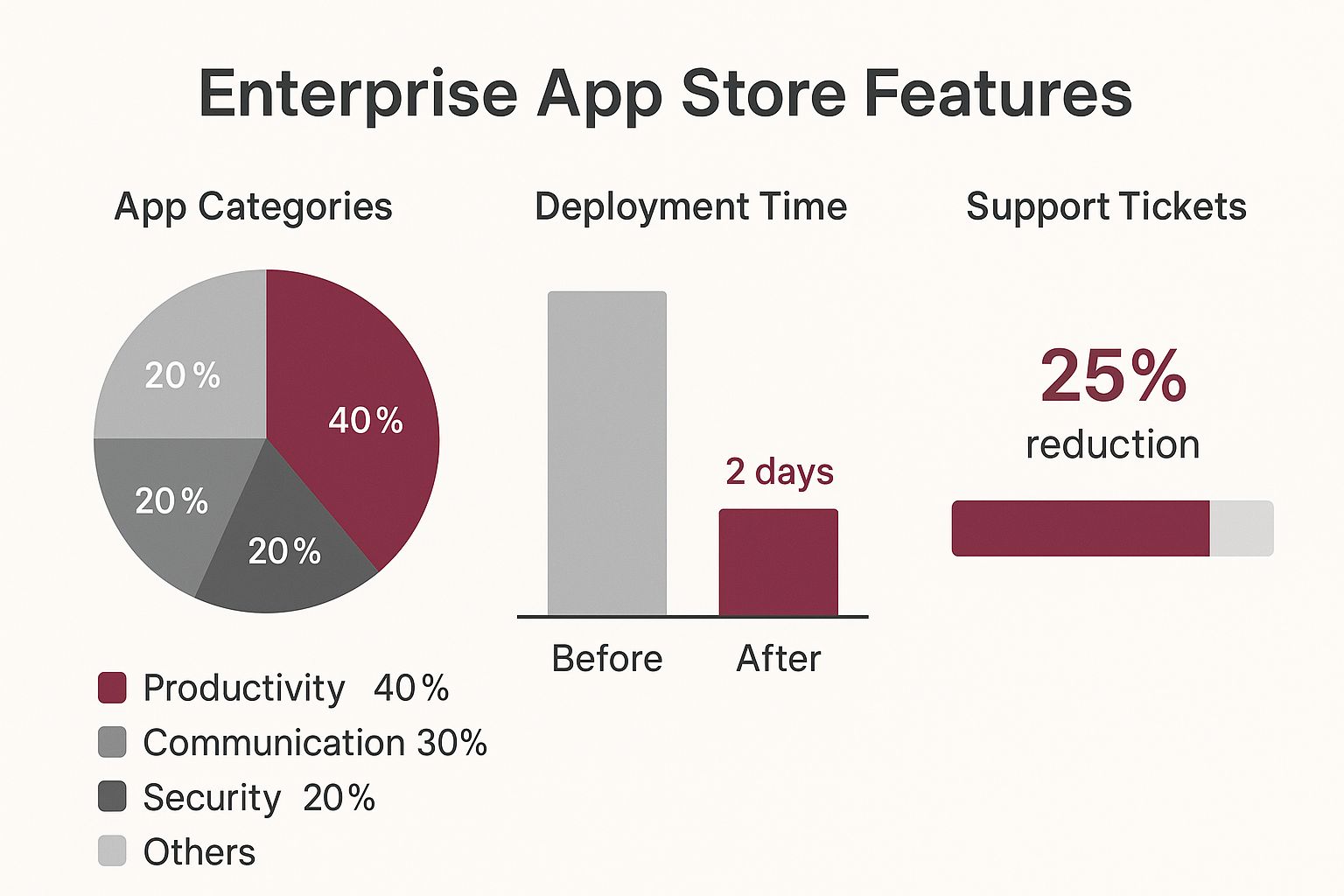 Infographic about enterprise app stores