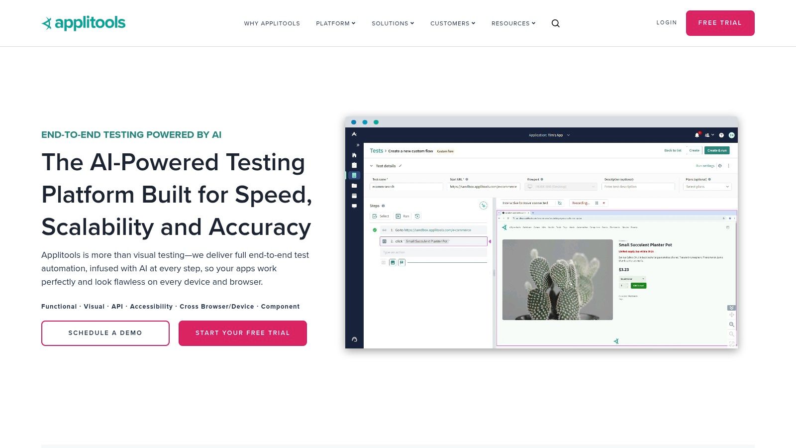 Applitools – Visual AI and Ultrafast Grid