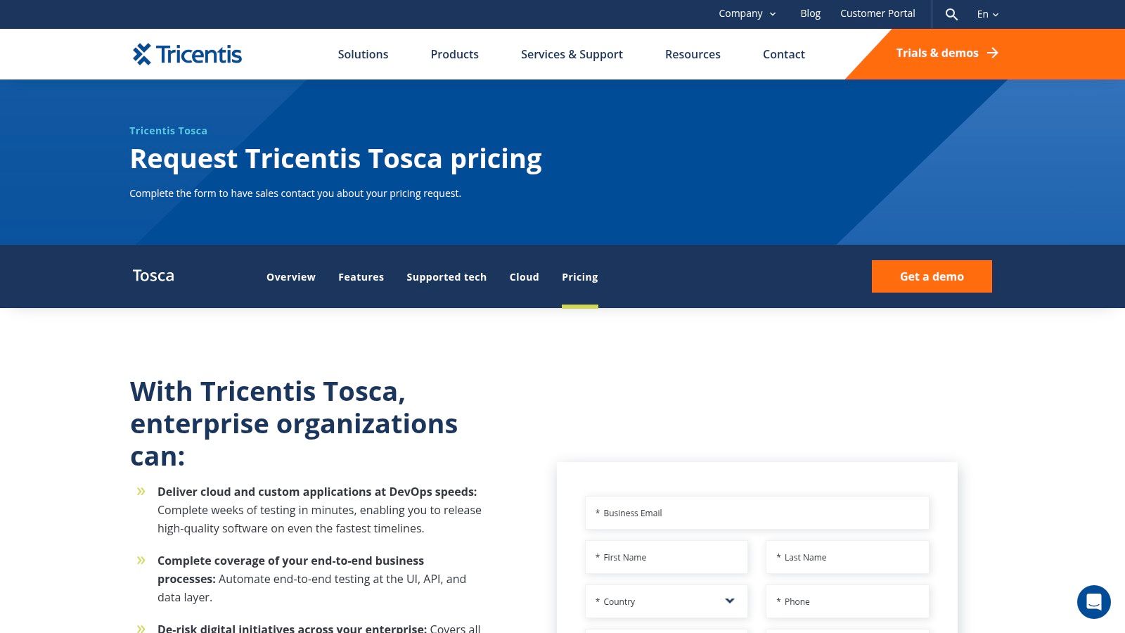Tricentis Tosca