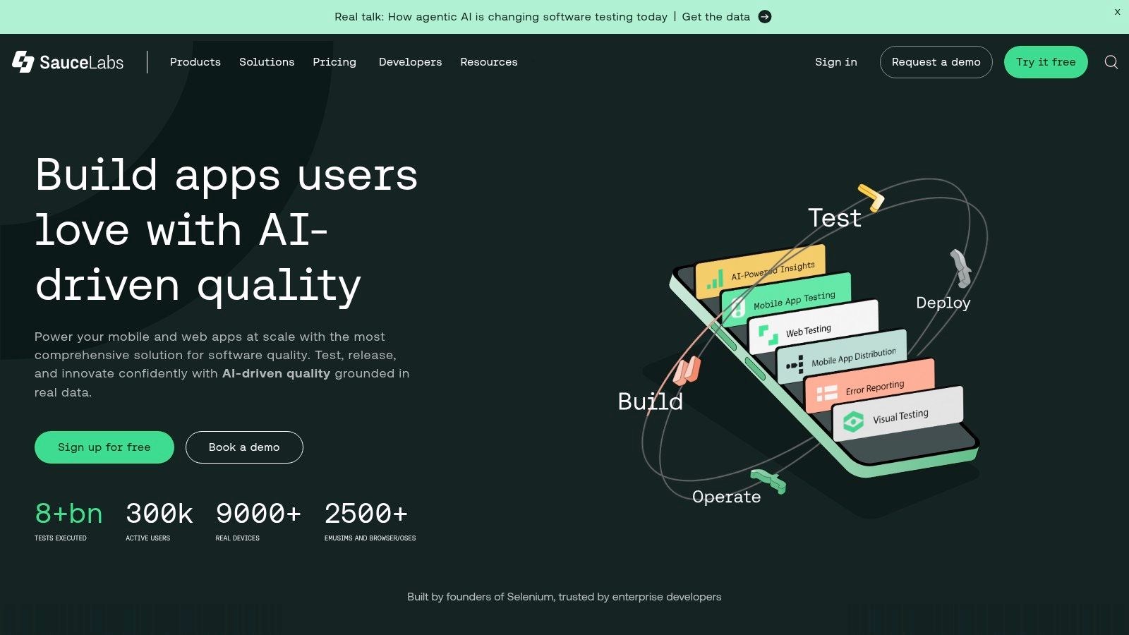Sauce Labs – Real Device Cloud and Mobile App Testing