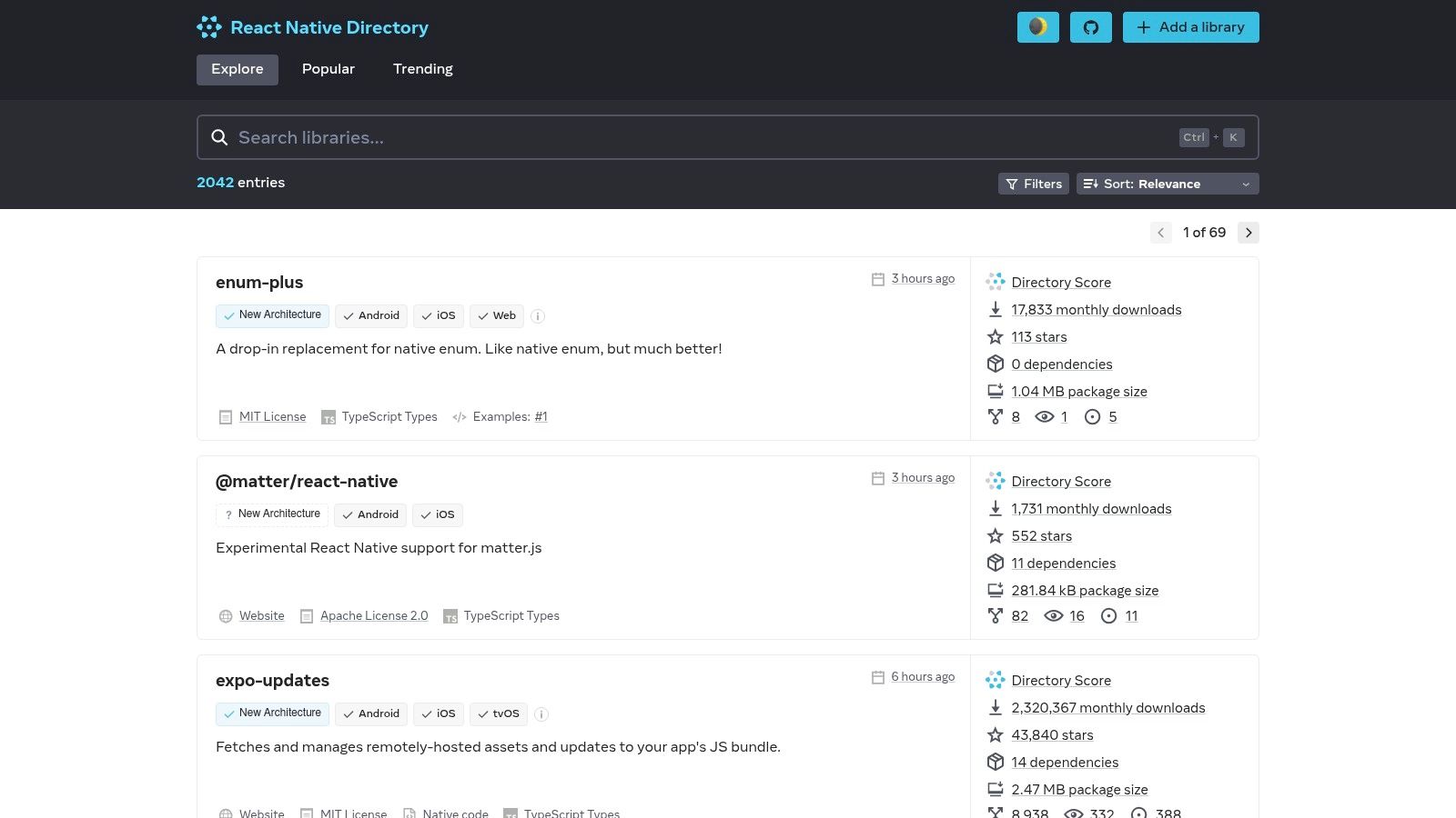 React Native Directory
