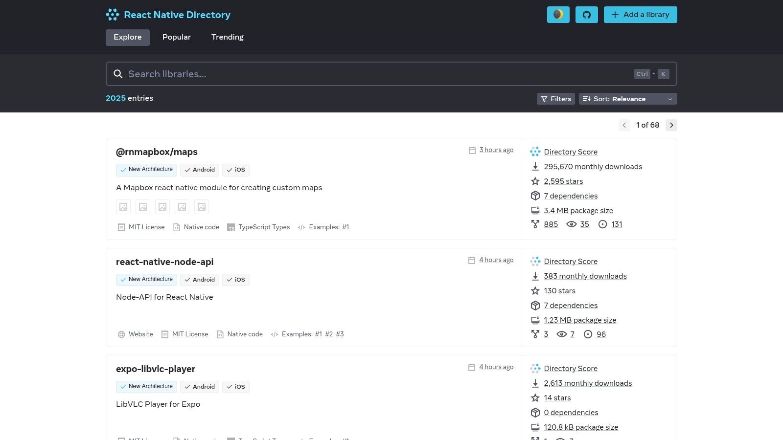 React Native Directory