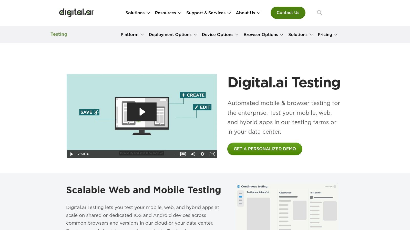 Digital.ai Continuous Testing (formerly Experitest/SeeTest)