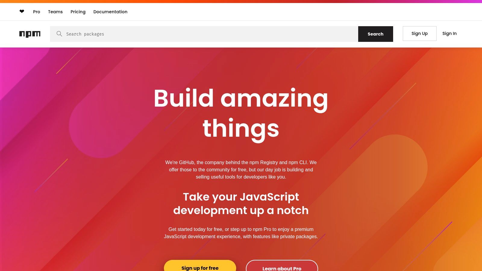 npm (The npm Registry)