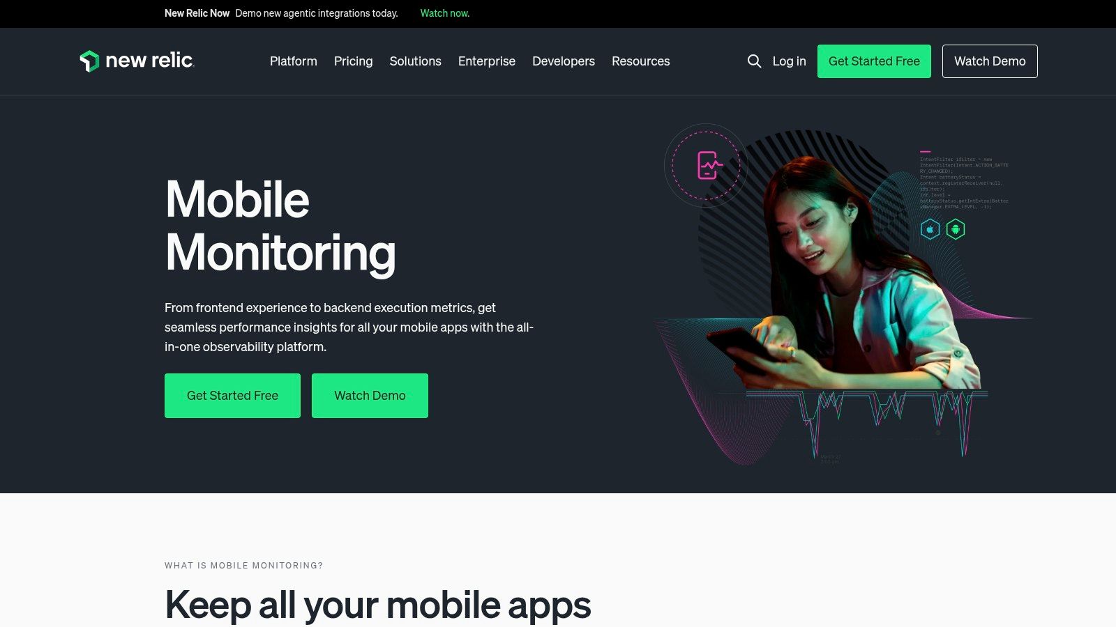 New Relic Mobile Monitoring
