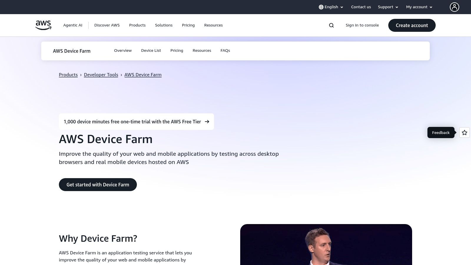 AWS Device Farm
