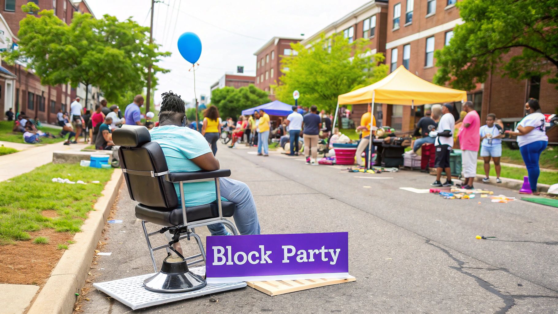 Neighborhood Block Party Barbering