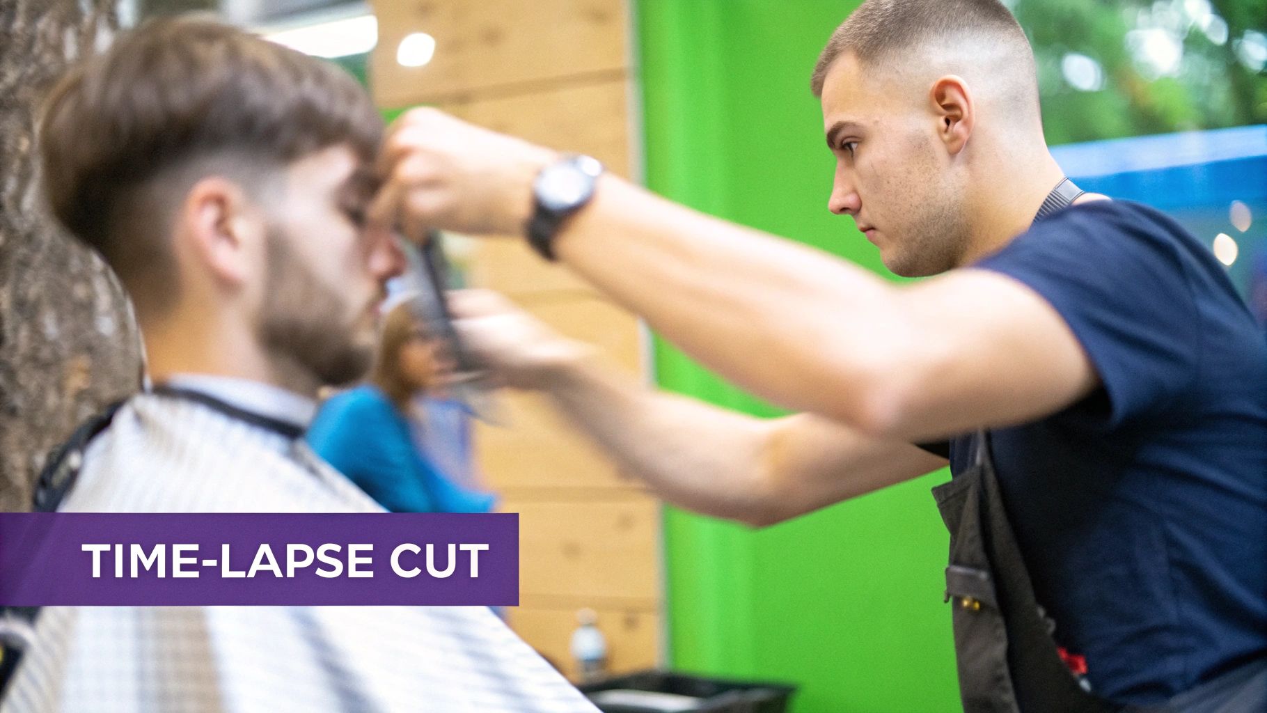 Time-Lapse Haircut Process
